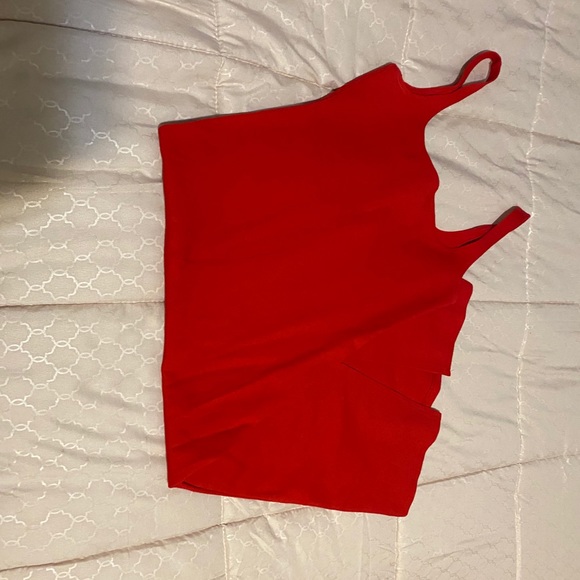 Forever 21 red midi dress - Picture 6 of 7